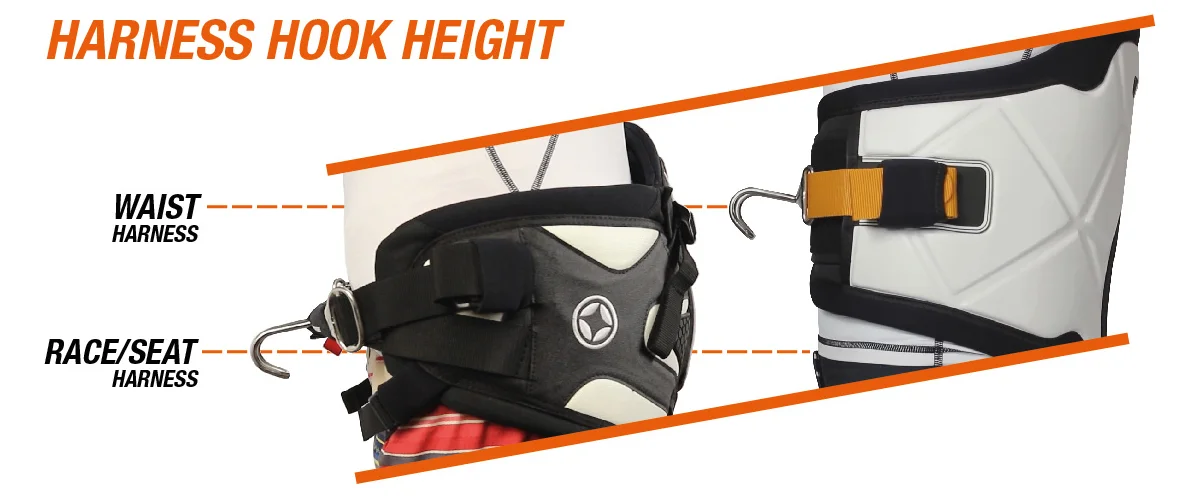 Windsurfing Harness Hook Height